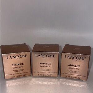 Lancôme 3x Absolue Longevity The Soft Cream Deluxe Samples 5ml each